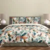 Pościel bawełna satynowa Milagro 160x200 w kolorowe pióra