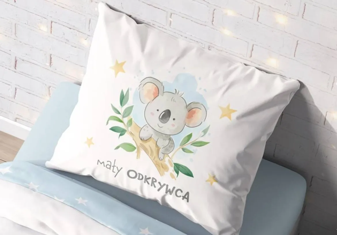 Pościel bawełniana dziecięca 160x200 Koala
