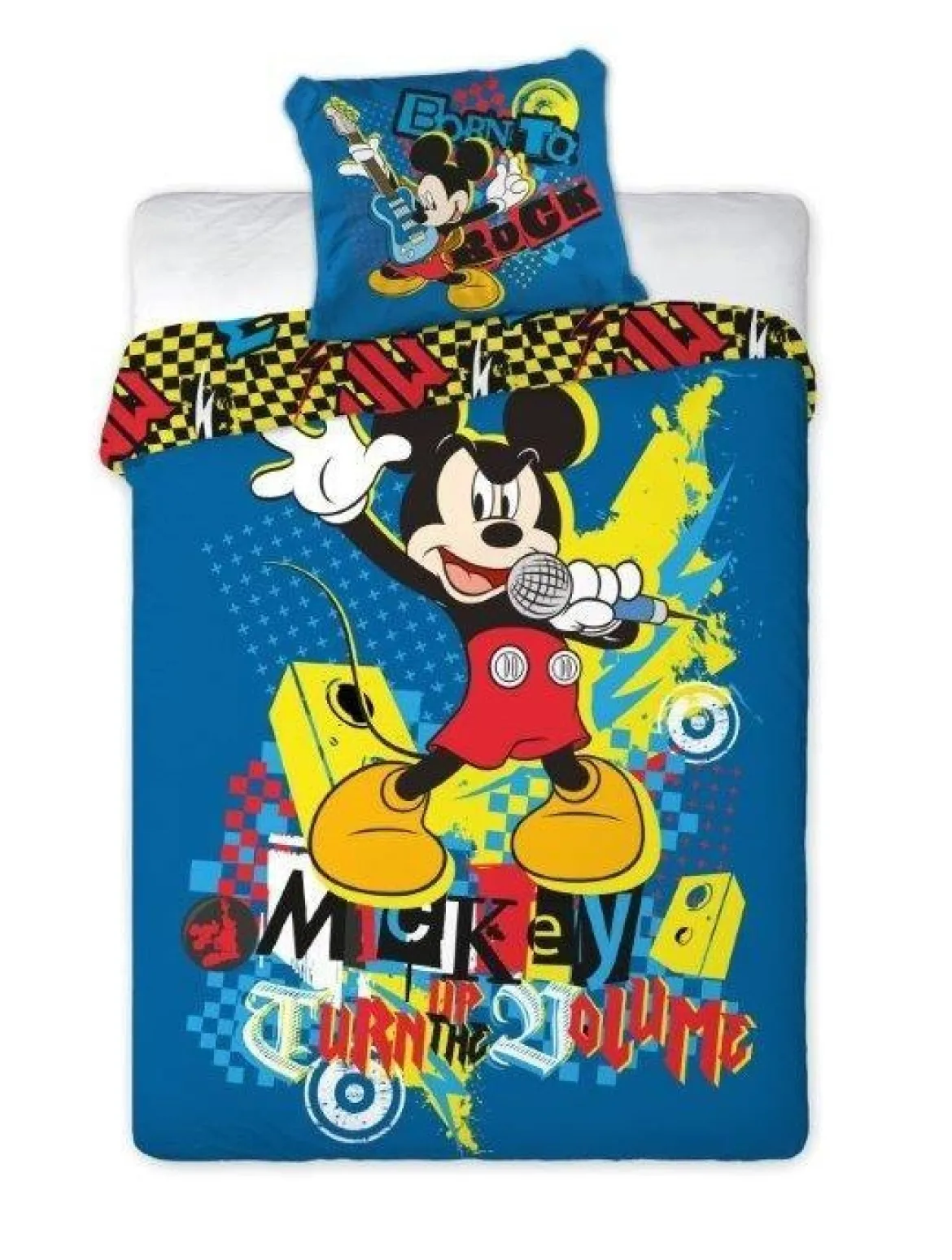 Pościel bawełniana Mickey Mouse 160x200