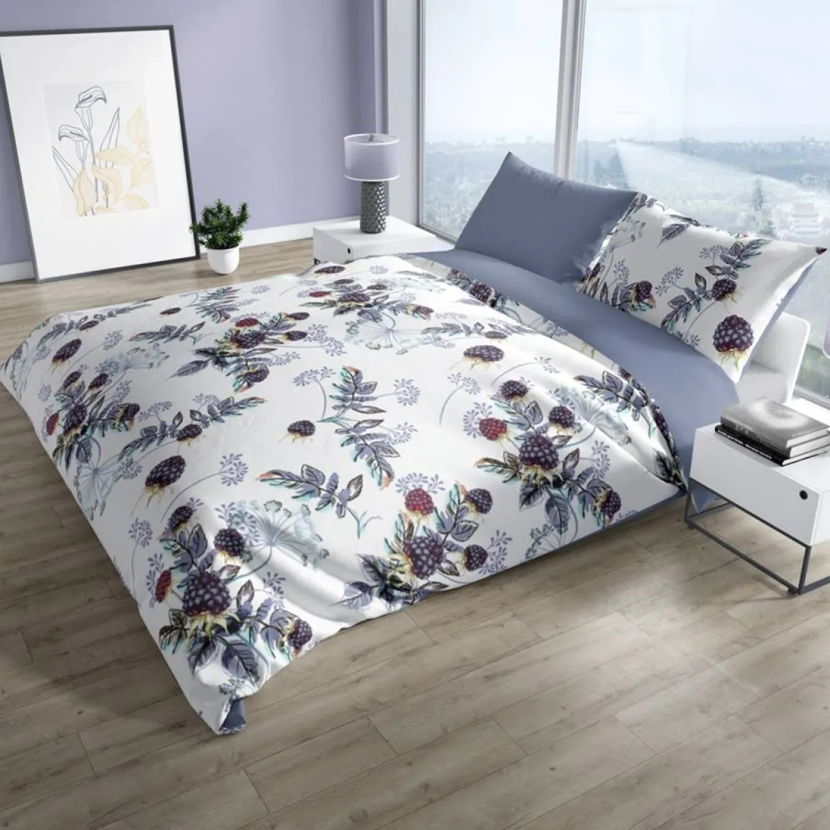 Pościel bawełniana Pure Cotton 220x200 w liście