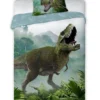 Pościel bawełniana 160x200 T-REX zielony