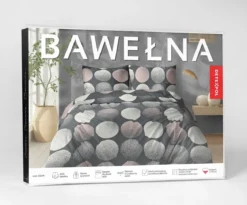 Pościel bawełniana 100% 220x200 w kolorowe koła