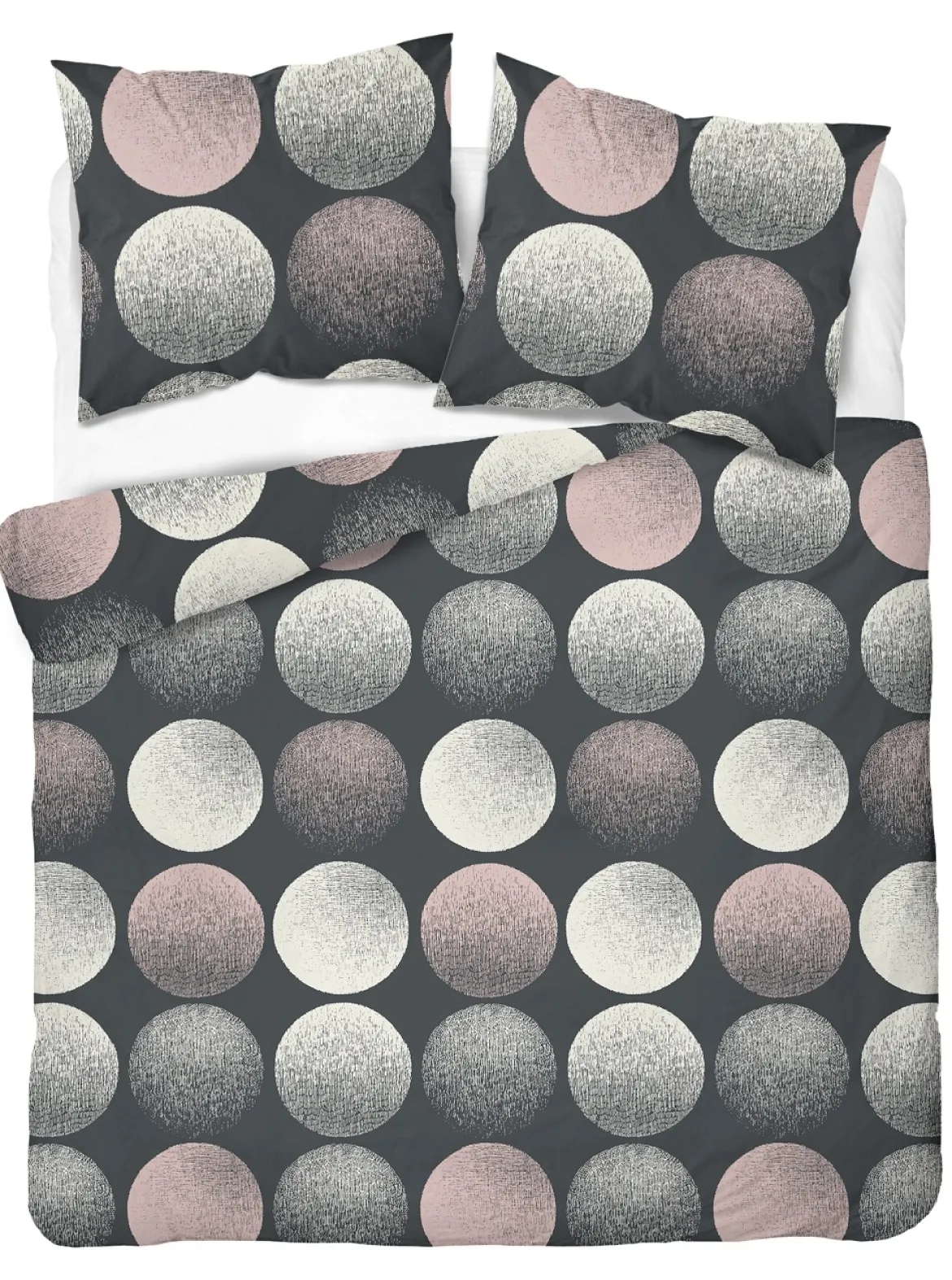 Pościel bawełniana 100% 160x200 w kolorowe koła