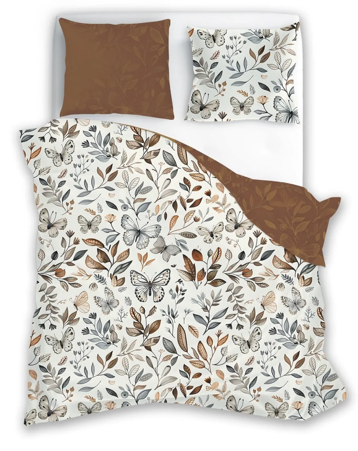 Pościel Boho bawełniana 220x200 w motyle