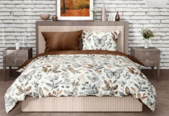 Pościel Boho bawełniana 220x200 w motyle