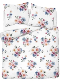 Pościel flanelowa 220x200 w kwiatowe bukiety