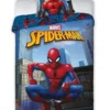 Pościel licencjonowana dziecięca bawełniana niebieska Spiderman 140x200