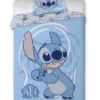 Pościel licencjonowana dziecięca bawełniana niebieska Stitch 140x200