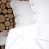 Pościel Pure Eco Line bawełniana 220x200 biała z guziczkami