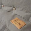 Pościel Pure Eco Line bawełniana 220x200 ciepłoszara z guziczkami