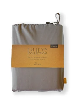 Pościel Pure Eco Line bawełniana 220x200 ciepłoszara z guziczkami
