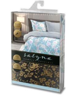 Pościel satyna bawełniana Elegant 220x200 w róże