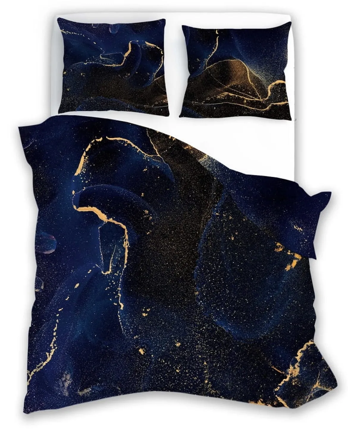 Pościel satyna bawełniana Nobile 160x200 Nocne Niebo
