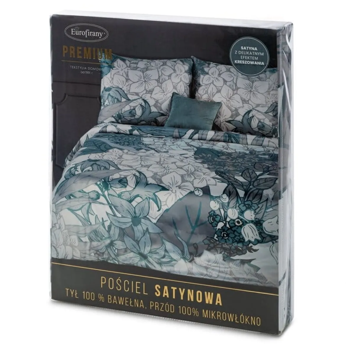 Pościel satynowa kreszowana 160x200 Premium