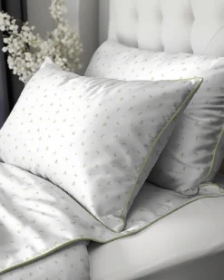 Pościel z perkalu 160x200 Drobne Stokrotki Lame Percale