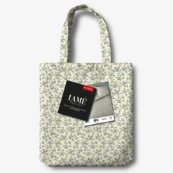 Pościel z perkalu 160x200 Niebieskie i Żółte Kwiaty Lame Percale
