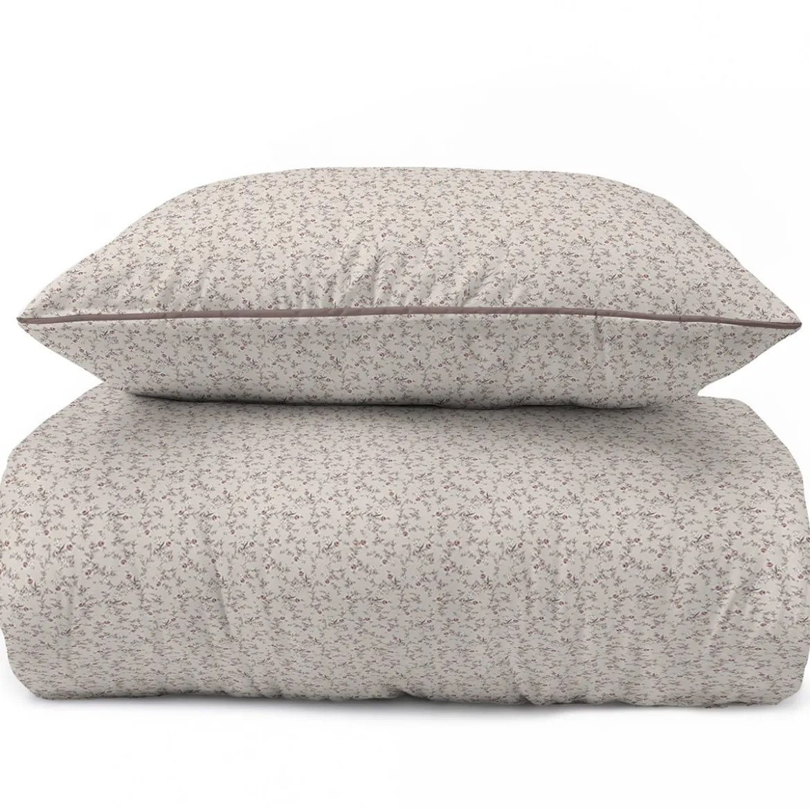 Pościel z perkalu 160x200 Różowe Kwiaty Lame Percale
