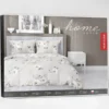 Pościel z satyny bawełnianej beżowej 160x200 Home Satin w magnolie