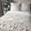 Pościel z satyny bawełnianej 160x200 Home Satin w beżowe magnolie