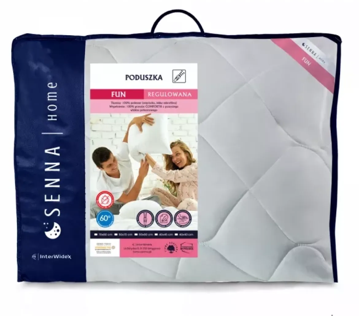 Poduszka Fun Regulowana 70x80 biała