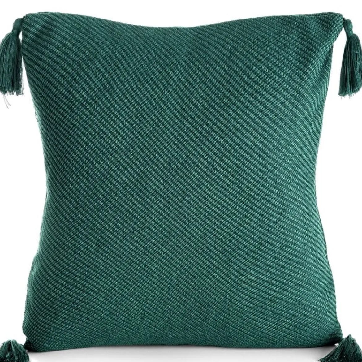 Poszewka Ciemno Zielona 45x45 Chwosty