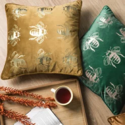 Poszewka dekoracyjna velvet Blink 45x45 ciemno zielona