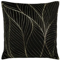 Poszewka dekoracyjna velvet 45x45 czarna