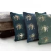 Poszewka dekoracyjna velvet Blink 45x45 ciemno miętowa