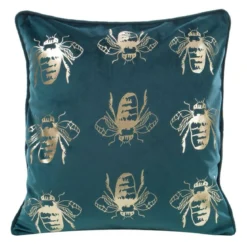 Poszewka dekoracyjna velvet Blink 45x45 ciemno turkusowa