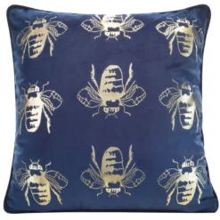 Poszewka dekoracyjna velvet Blink 45x45 granatowa