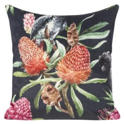Poszewka dekoracyjna velvet 45x45 tropikalna