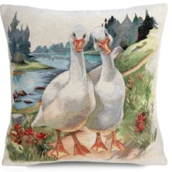 Poszewka gobelinowa 45x45 Gęsi