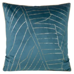 Poszewka LC velvet 45x45 Musa granatowo złota