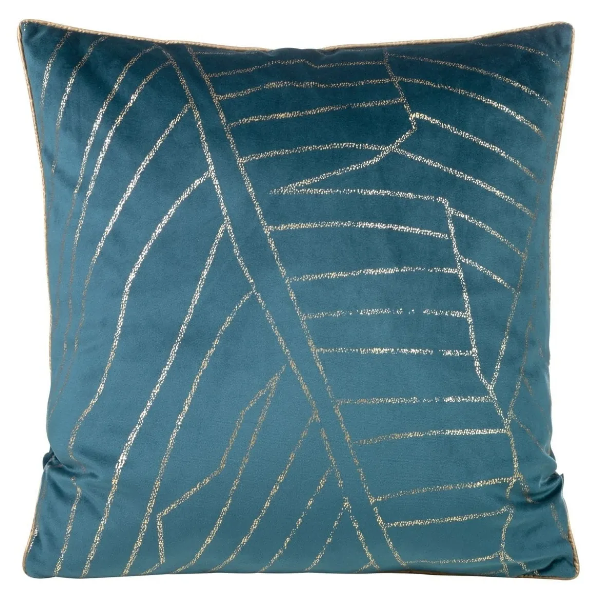 Poszewka LC velvet 45x45 Musa granatowo złota