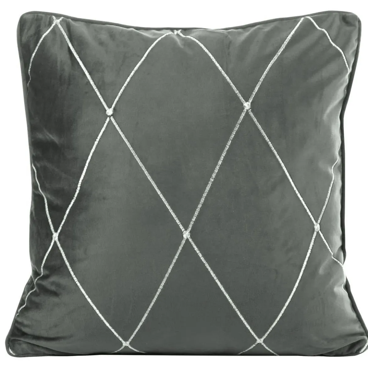 Poszewka velvet Margo 45x45 srebrna