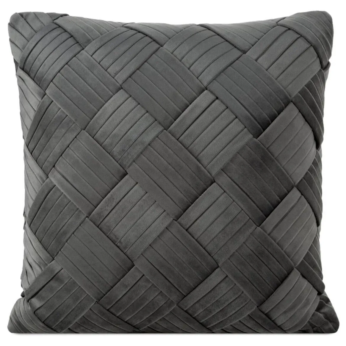 Poszewka velvet stalowa 45x45 Sonia