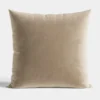 Poszewka velvet 40x40 ciemno beżowa
