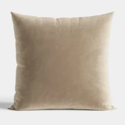 Poszewka velvet 40x40 ciemno beżowa