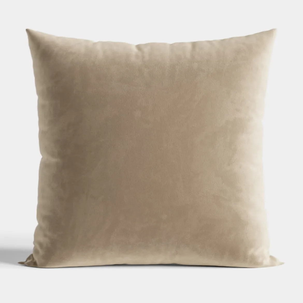 Poszewka velvet 40x40 ciemno beżowa