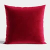 Poszewka velvet 40x40 czerwona