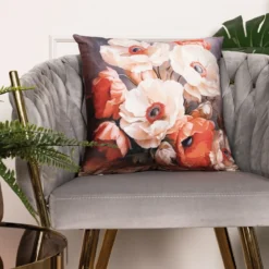 Poszewka velvet 40x40 Poppy