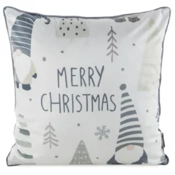 Poszewka świąteczna Merry Christmas 45x45 Skrzaty