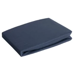 Prześcieradło D91 220x240 jersey z gumką w kolorze granatowym