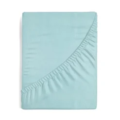 Prześcieradło D91 220x240 jersey z gumką w kolorze miętowym