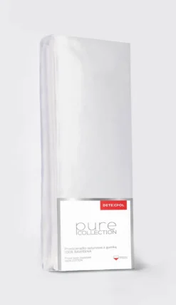 Prześcieradło Pure 220x200 satynowe z gumką w kolorze srebrnym