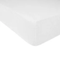 Prześcieradło 140x200 frotte z gumką w kolorze białym