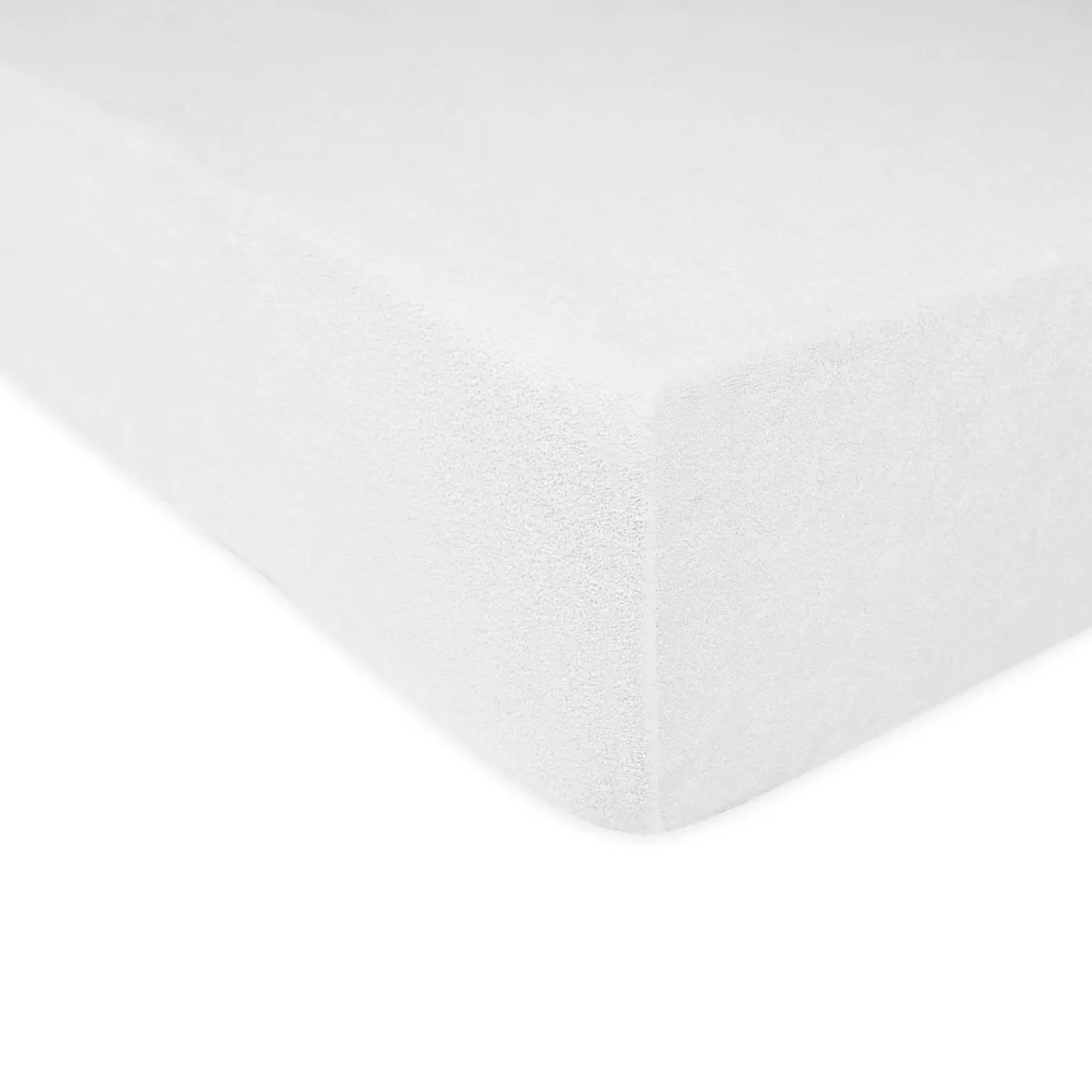 Prześcieradło 140x200 frotte z gumką w kolorze białym