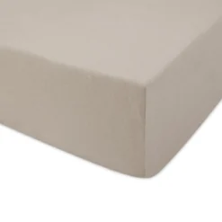 Prześcieradło 120x200 jersey z gumką jasny brąz