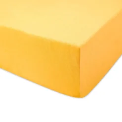 Prześcieradło 120x200 jersey z gumką żółte