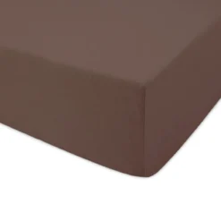 Prześcieradło 180x200 jersey z gumką w kolorze brązowym
